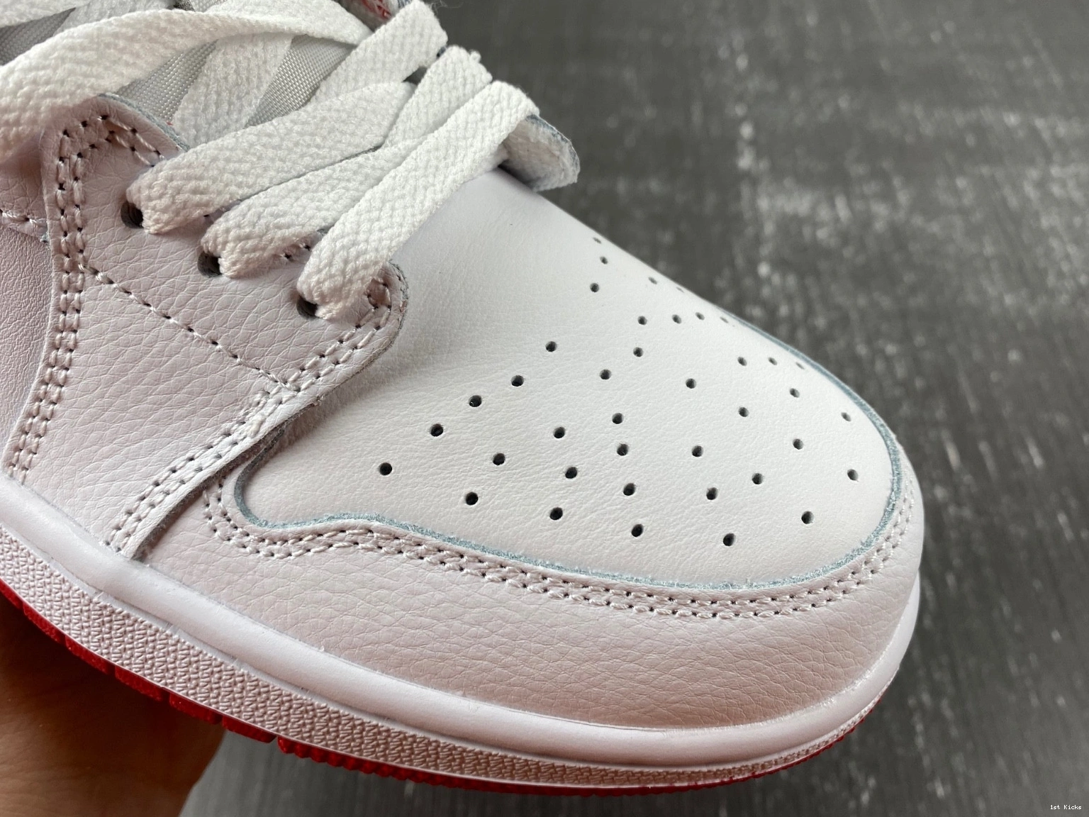 CZ0790-161 OG Low Air 1 Red University Jordan 0411